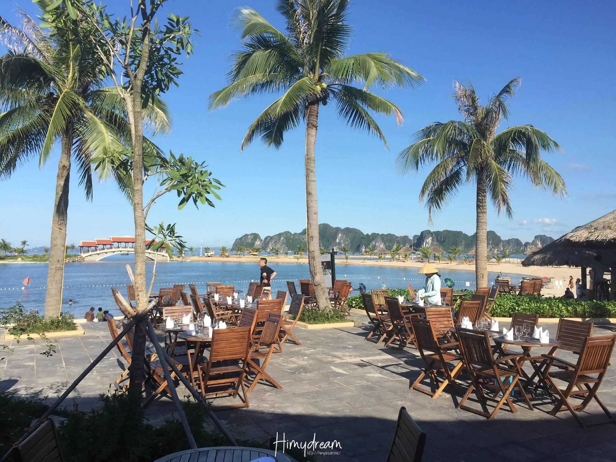 [越南下龍灣]Chill Beach Bar  Sandy Bay Beach Bar & Restaurant  海邊酒吧 下龍灣沙灘美食 海邊燭光晚餐用餐