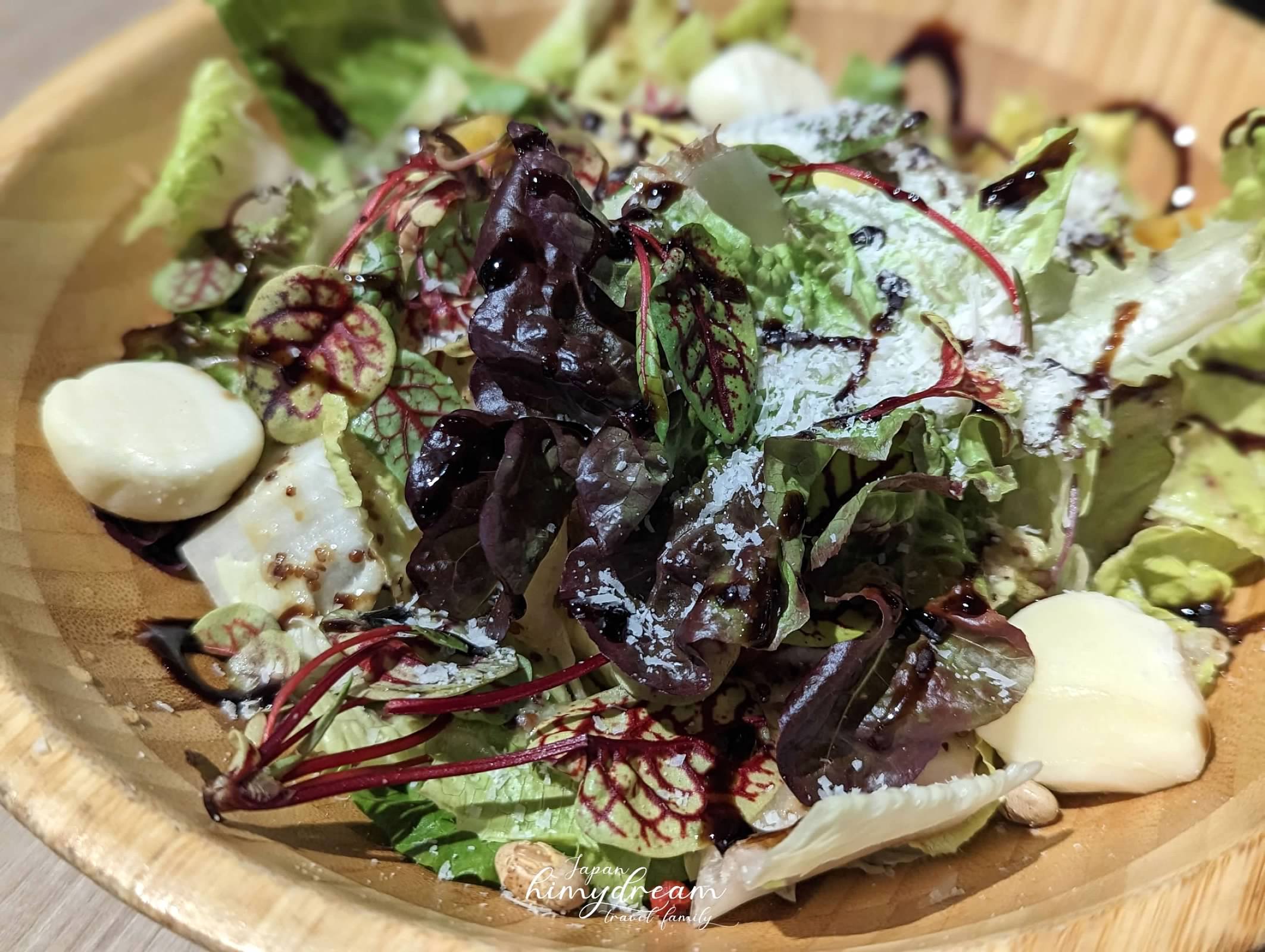堅果生菜沙拉 松露野菇燉飯