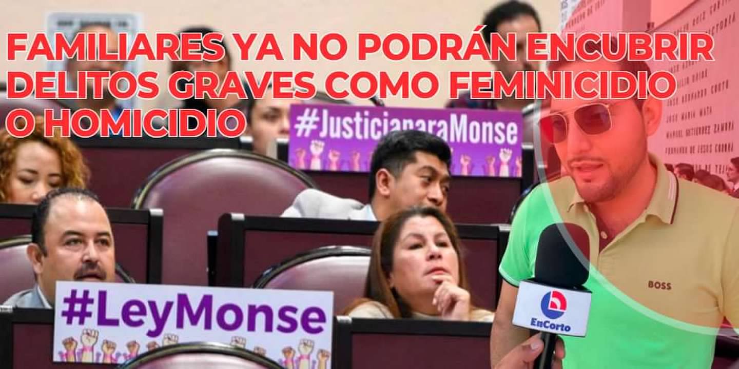 El Congreso de Veracruz aprobó la “Ley Monse”, que elimina las excusas legales a familiares que protejan a responsables de feminicidio, homicidio, violación o pederastia. El abogado Audel Mendoza destacó que esta reforma cerrará puertas a la impunidad