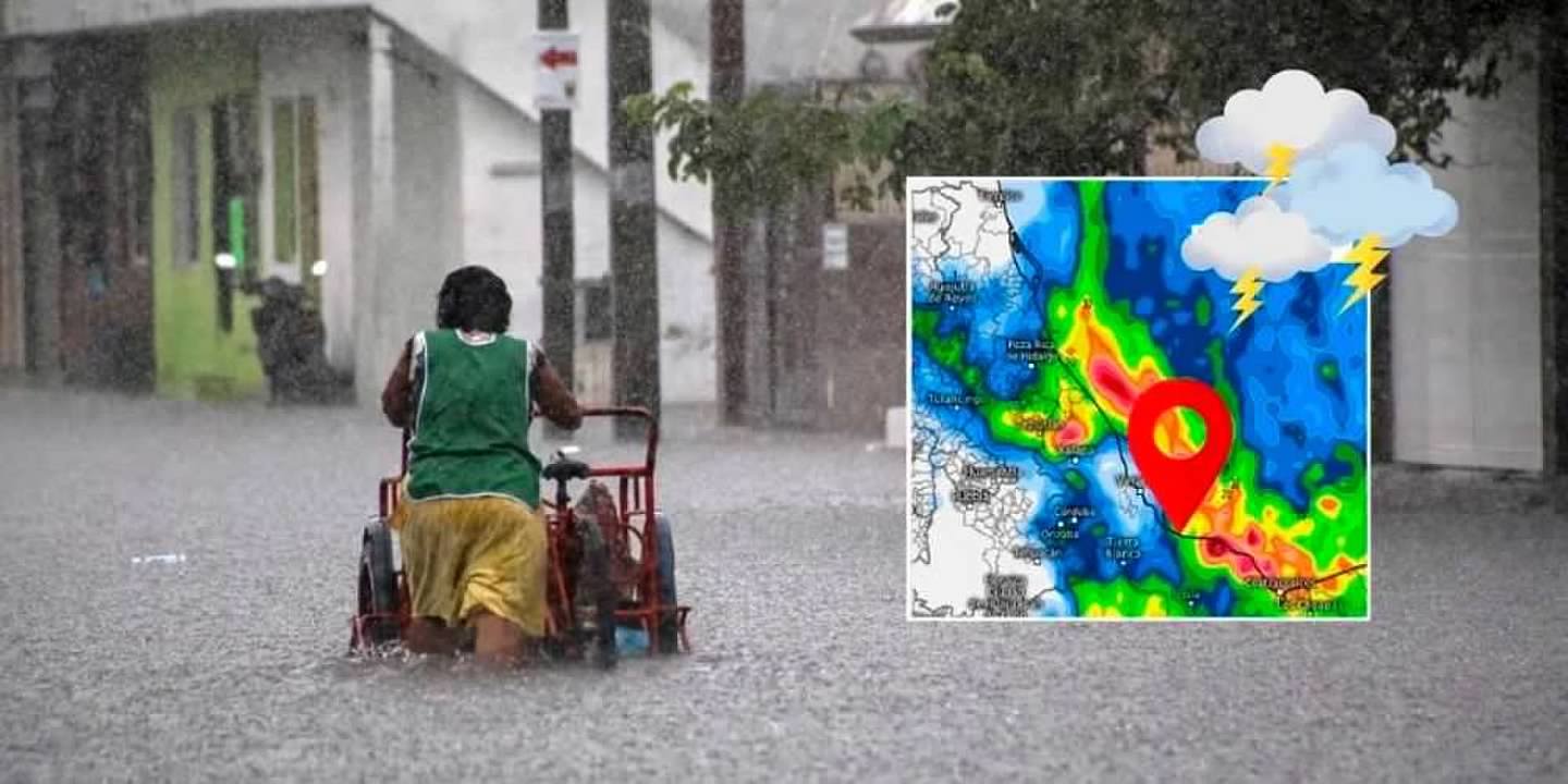 El sistema frontal avanza por el norte del estado y dejará lluvias intensas, evento de “Norte violento” y descenso de temperatura entre miércoles y viernes, informó Protección Civil.