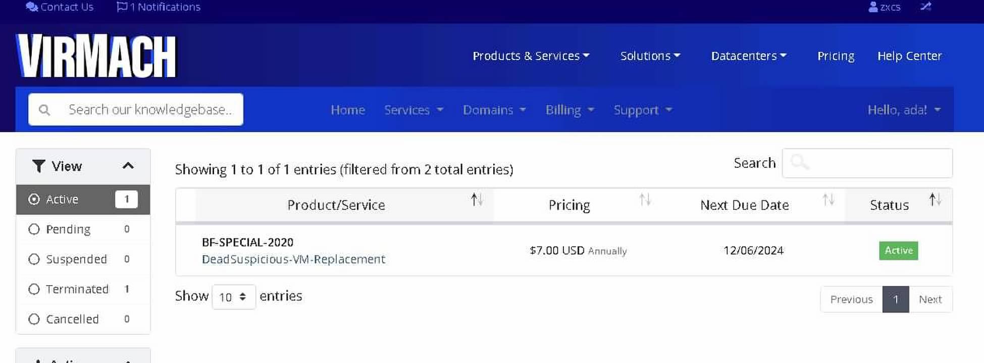带邮箱出vir7刀年付小鸡和1个企备域名