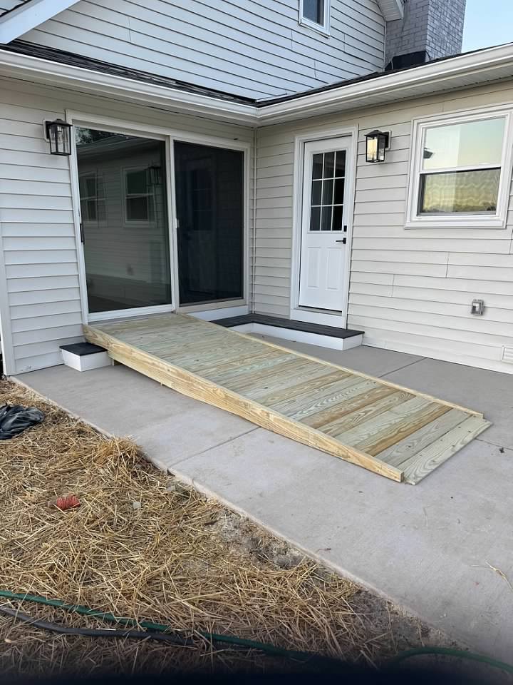 Custom wheelchair ramp
