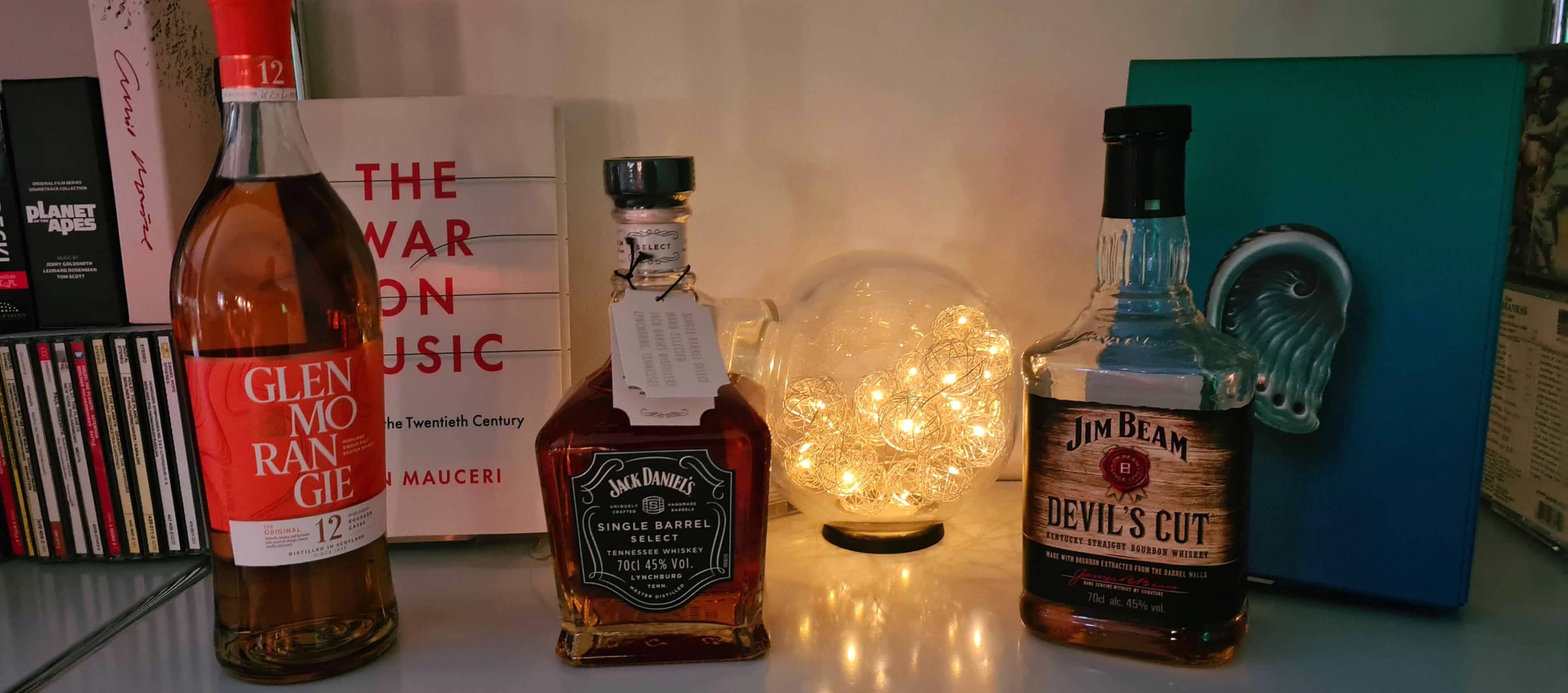 Whiskey in CD Shelf