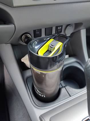 16 oz Mug with Cover Fits Car Cup Holder Unikat