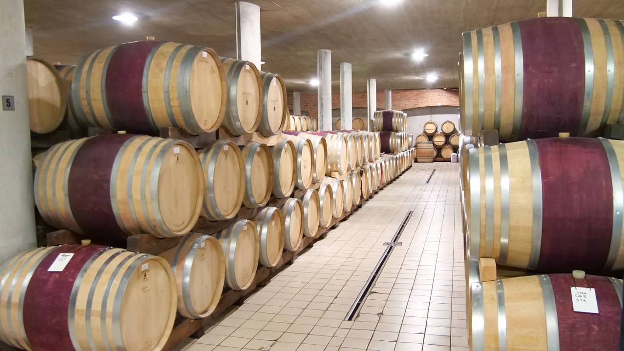 The cellars at Dornier Winery