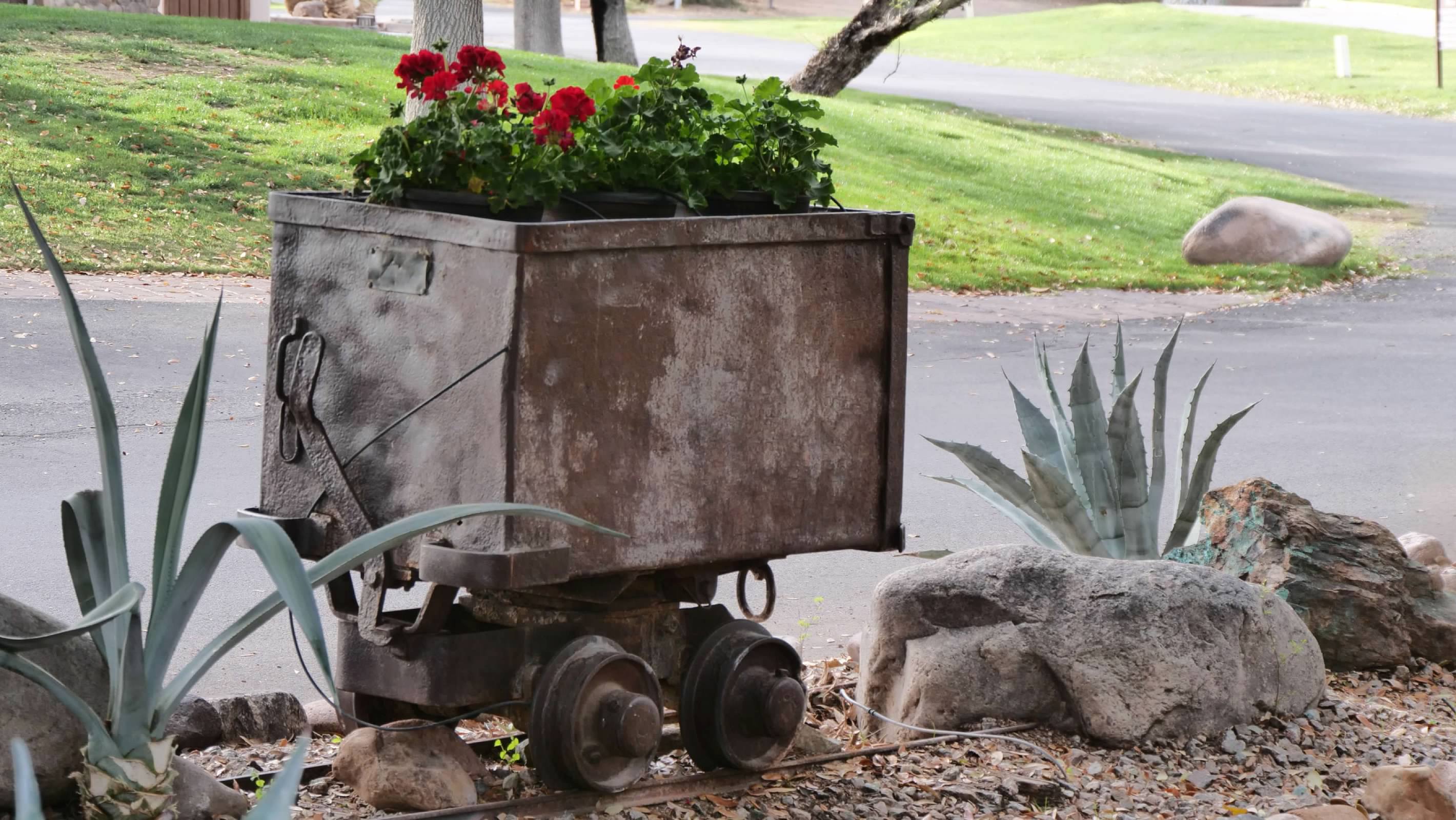 Old mining cart