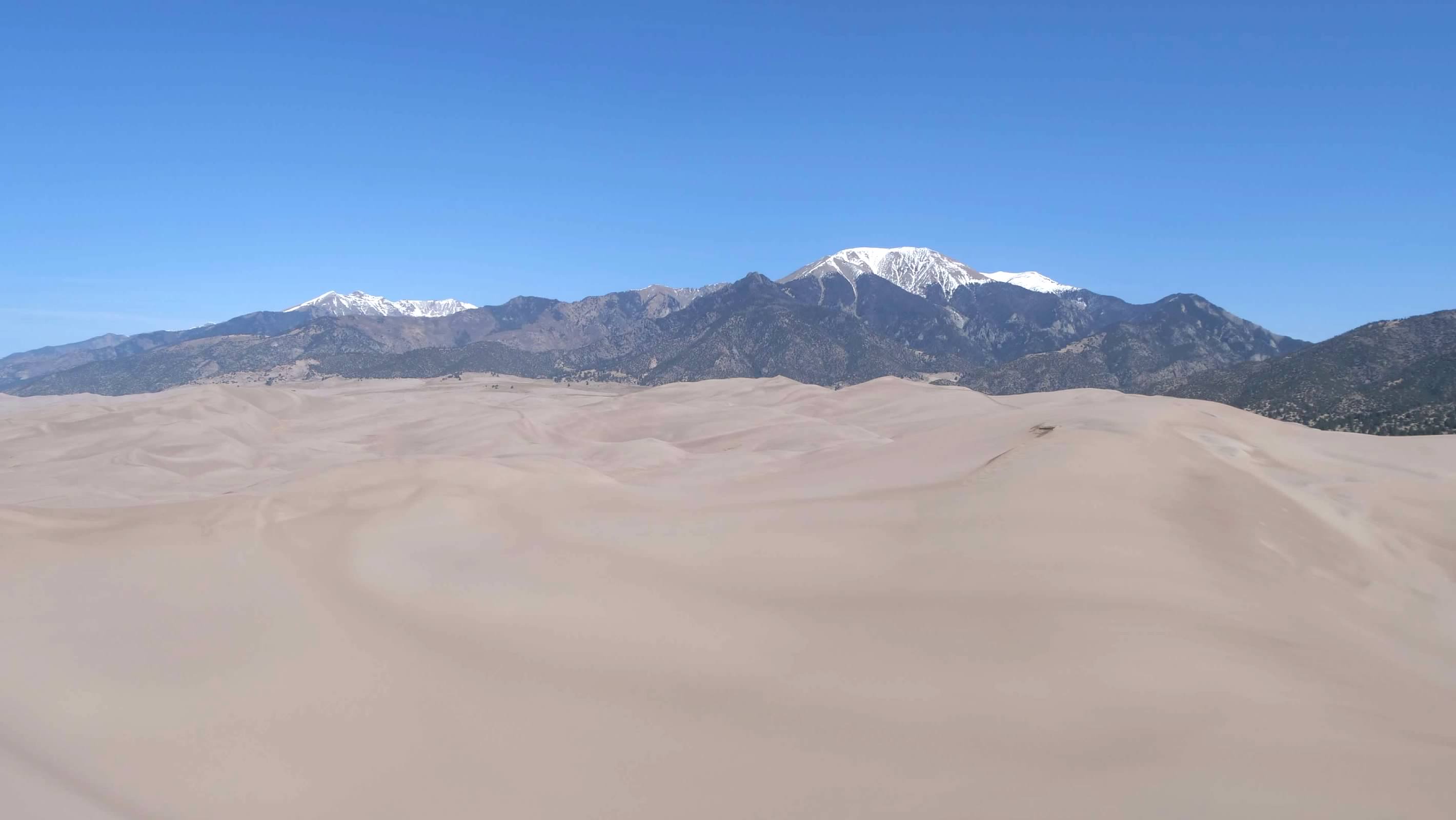 Looking into the dune field