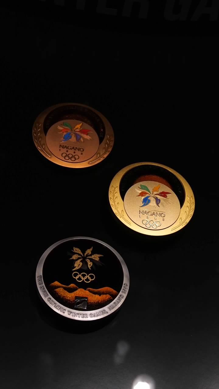 Medals from the Nagano games