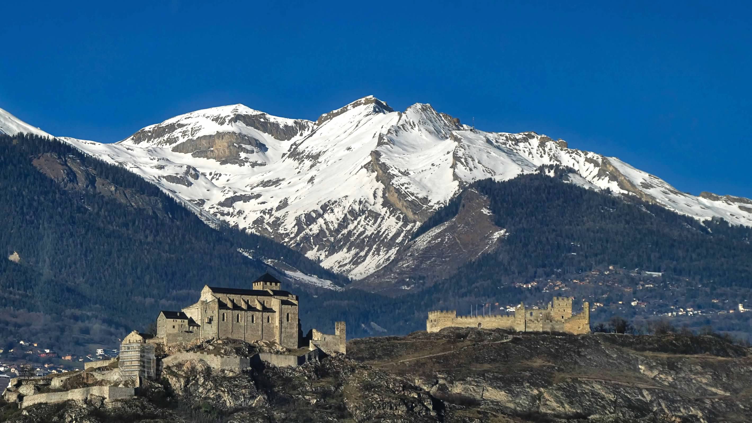 Baslique de Valre and Chteau de Tourbillon