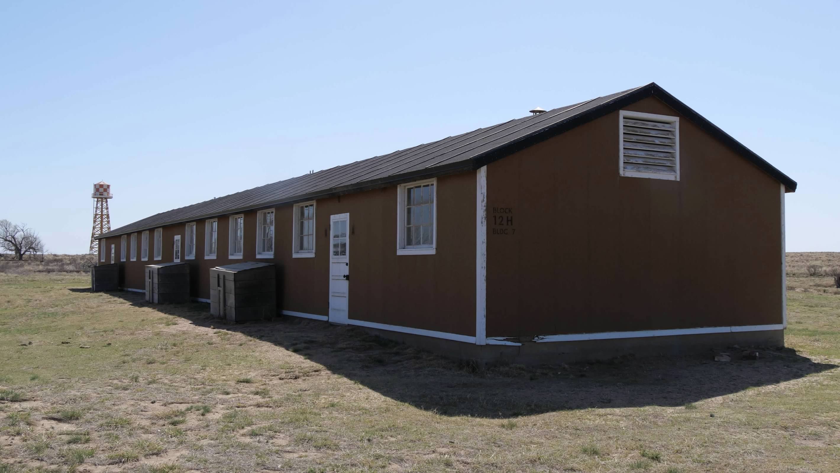 Reconstructed barracks building