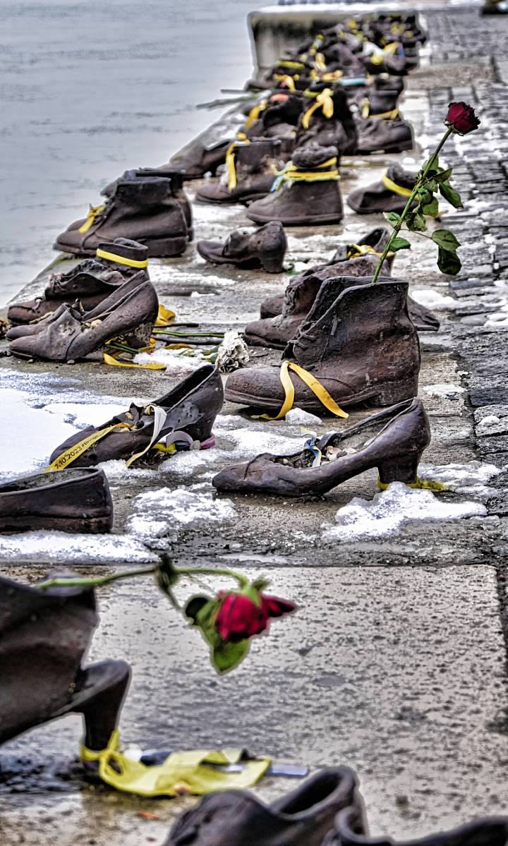 Shoes on the Bank of the Danube
