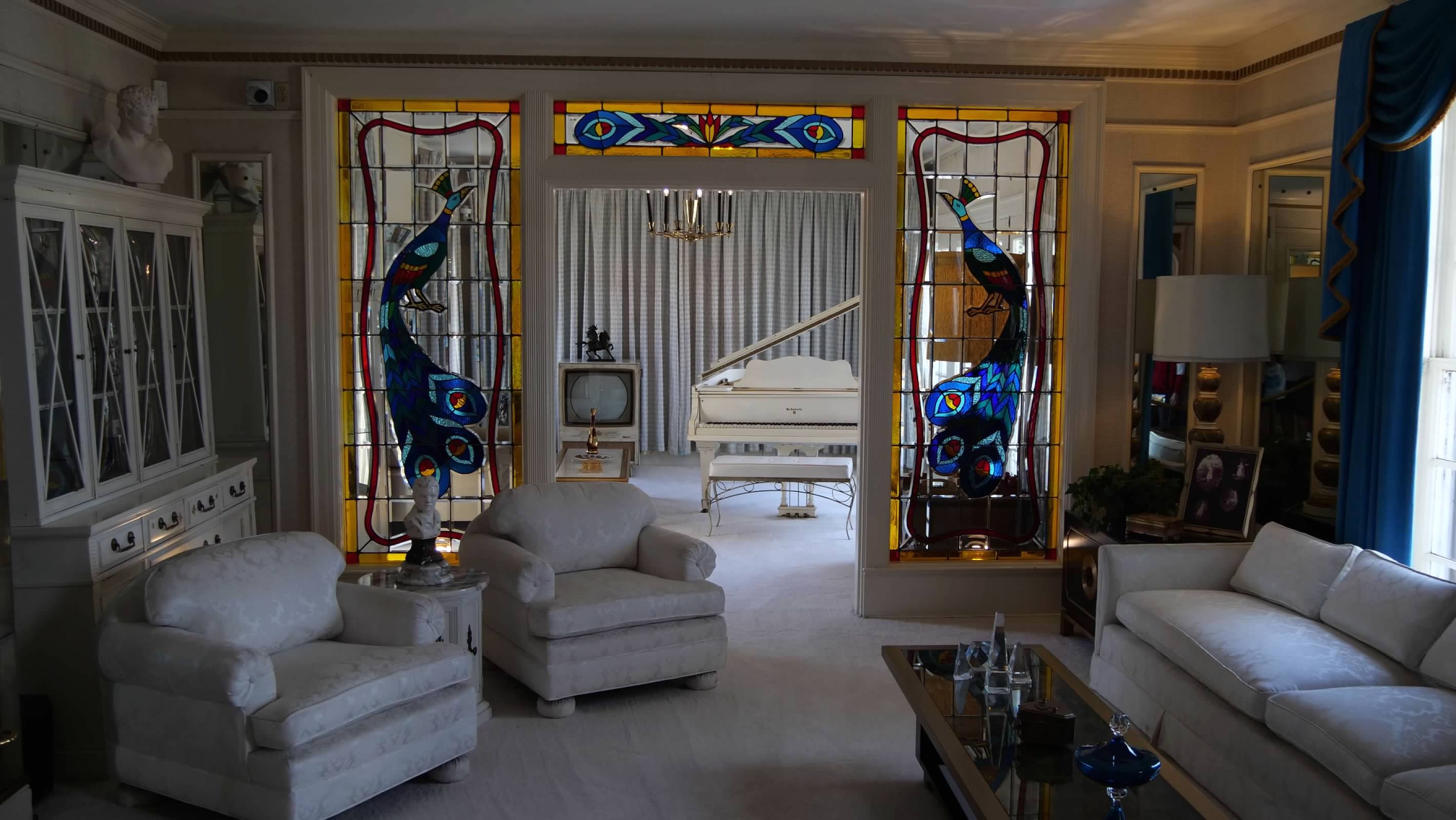 The living room in Graceland