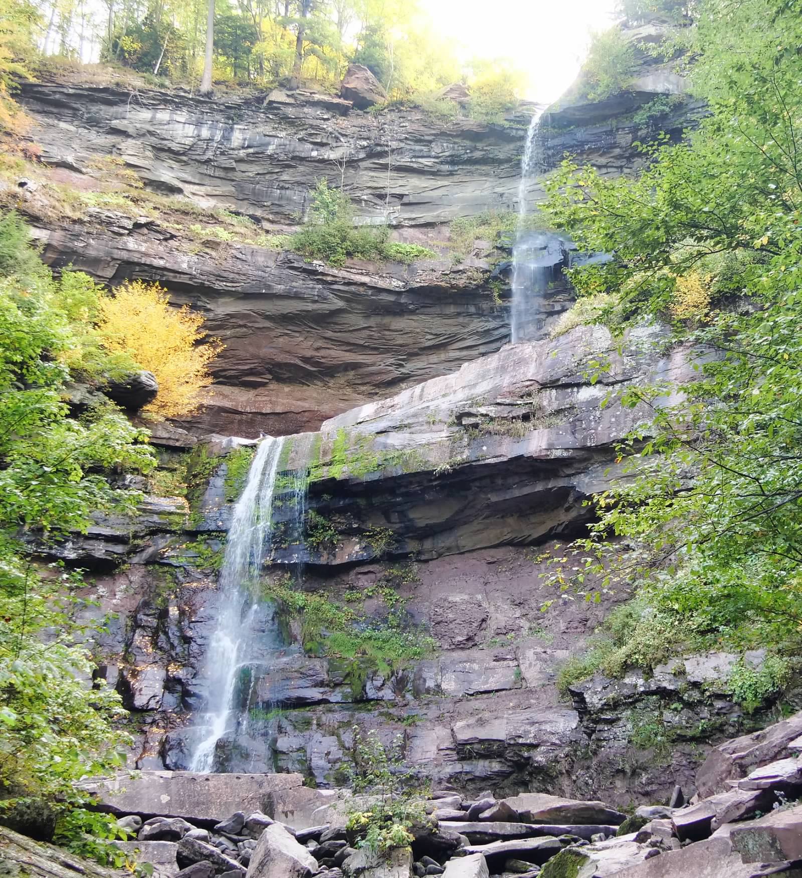 The view from the bottom of the falls