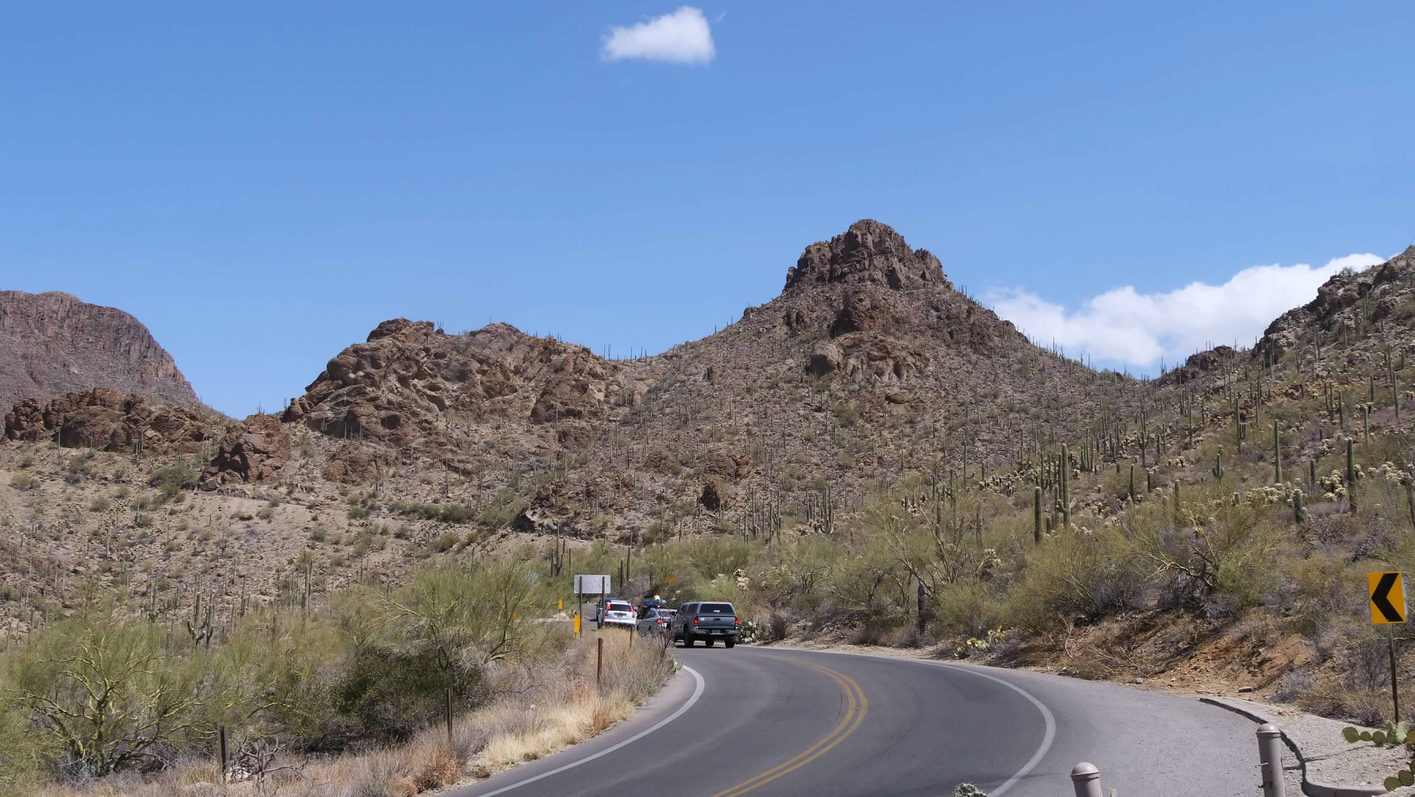 Climbing up Gates Pass