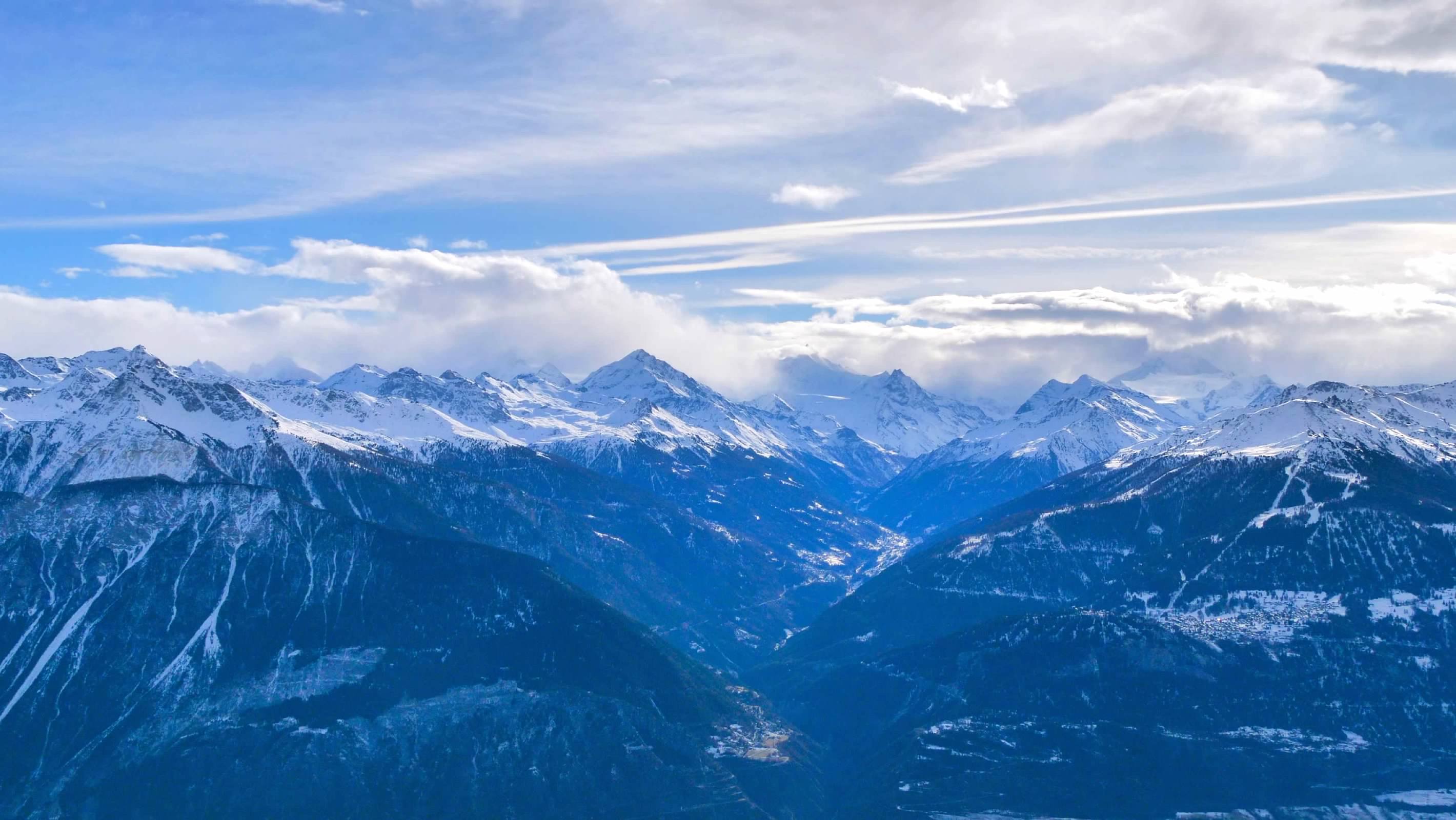 The view across the valley