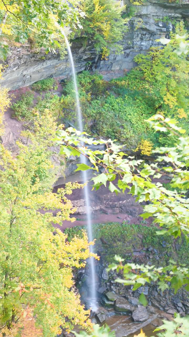 The falls from the observation deck