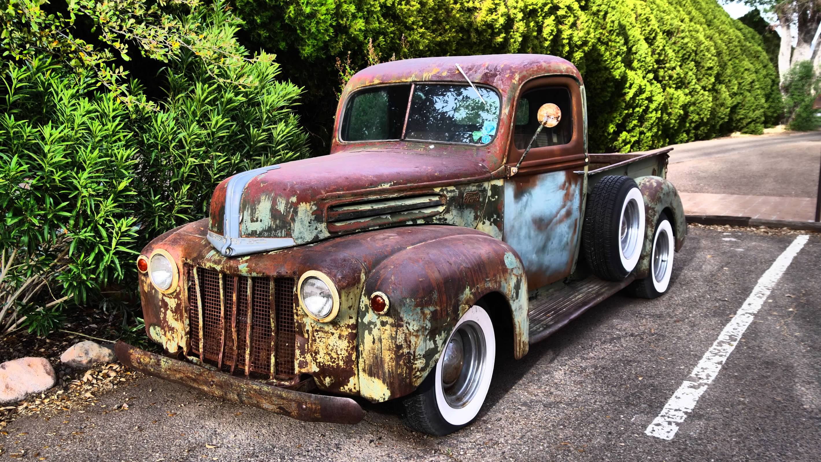 Old pickup truck at the resort