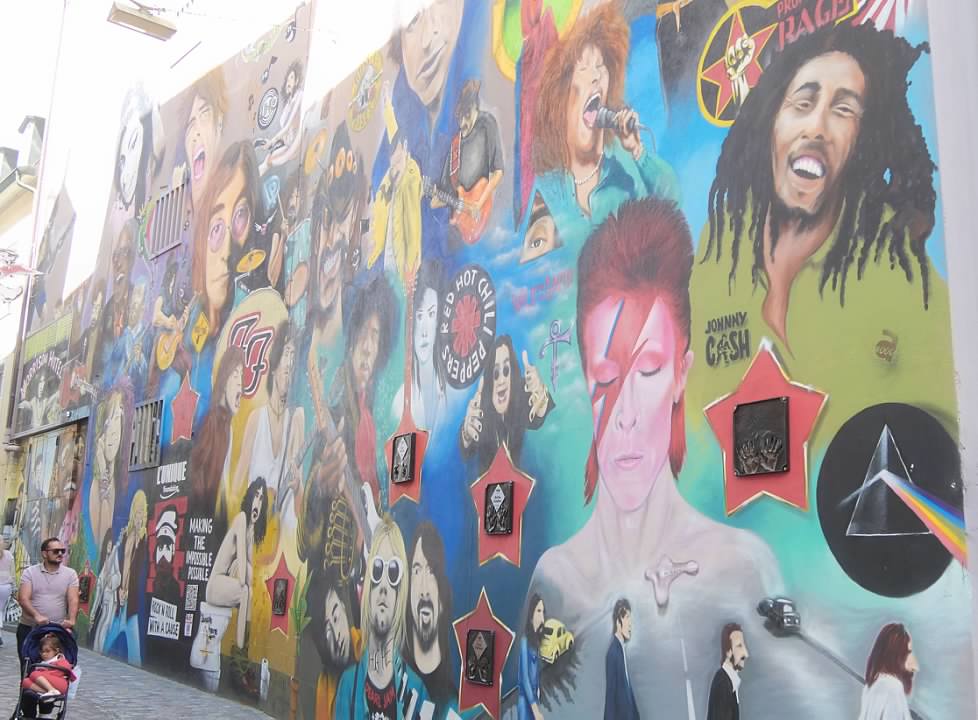 Rock mural