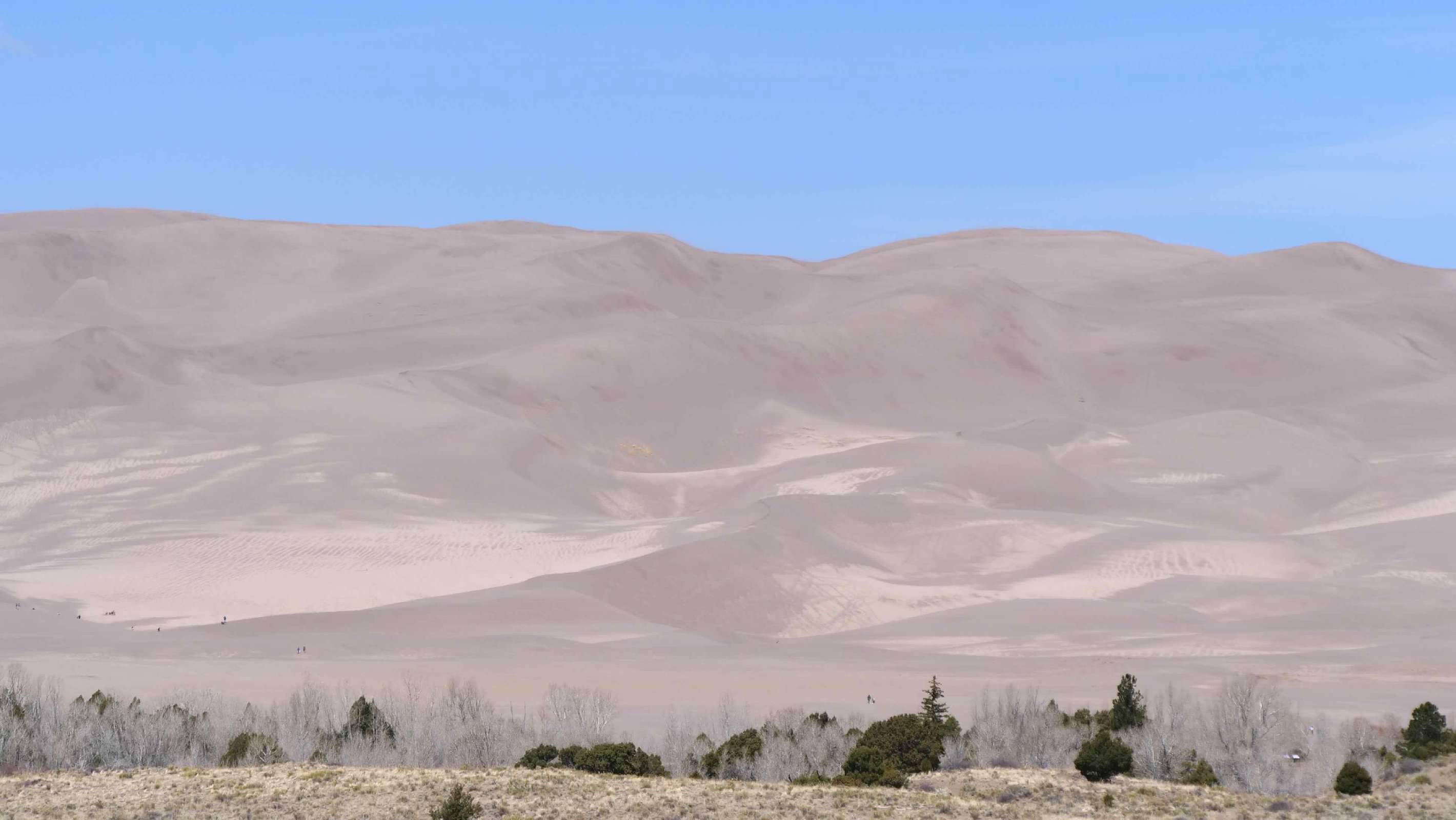 At the base of the dunes
