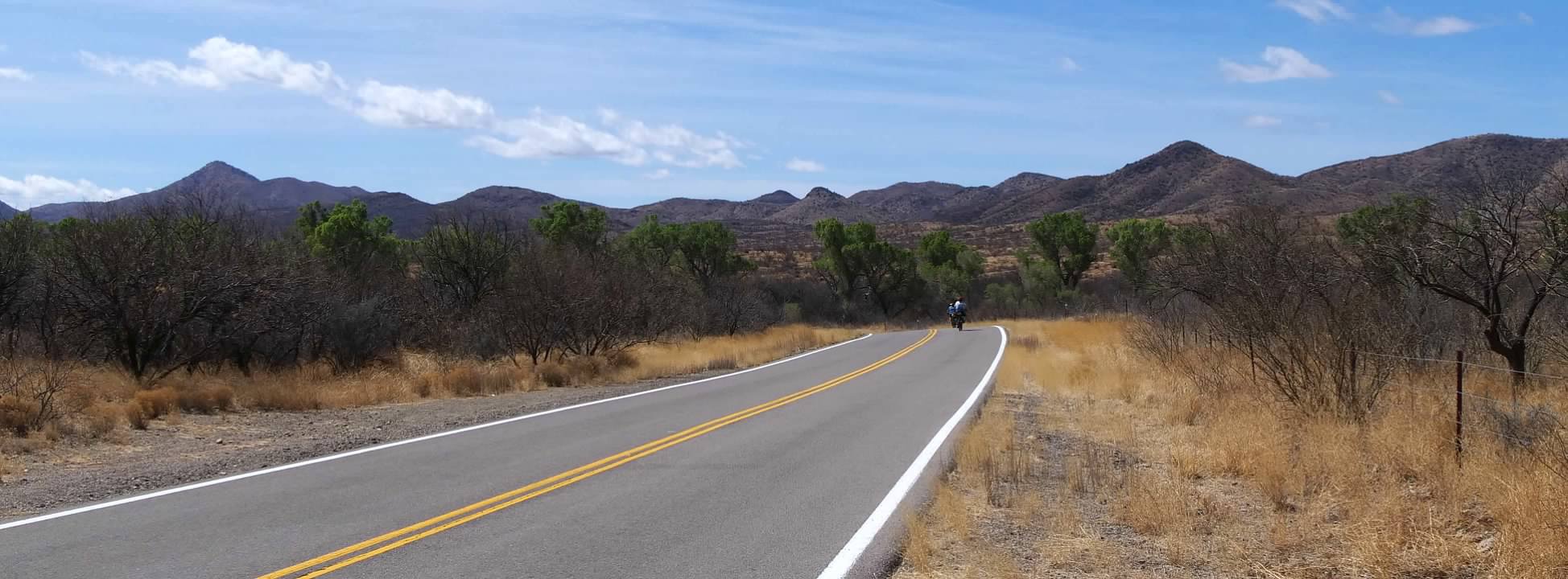 Riding through the desert