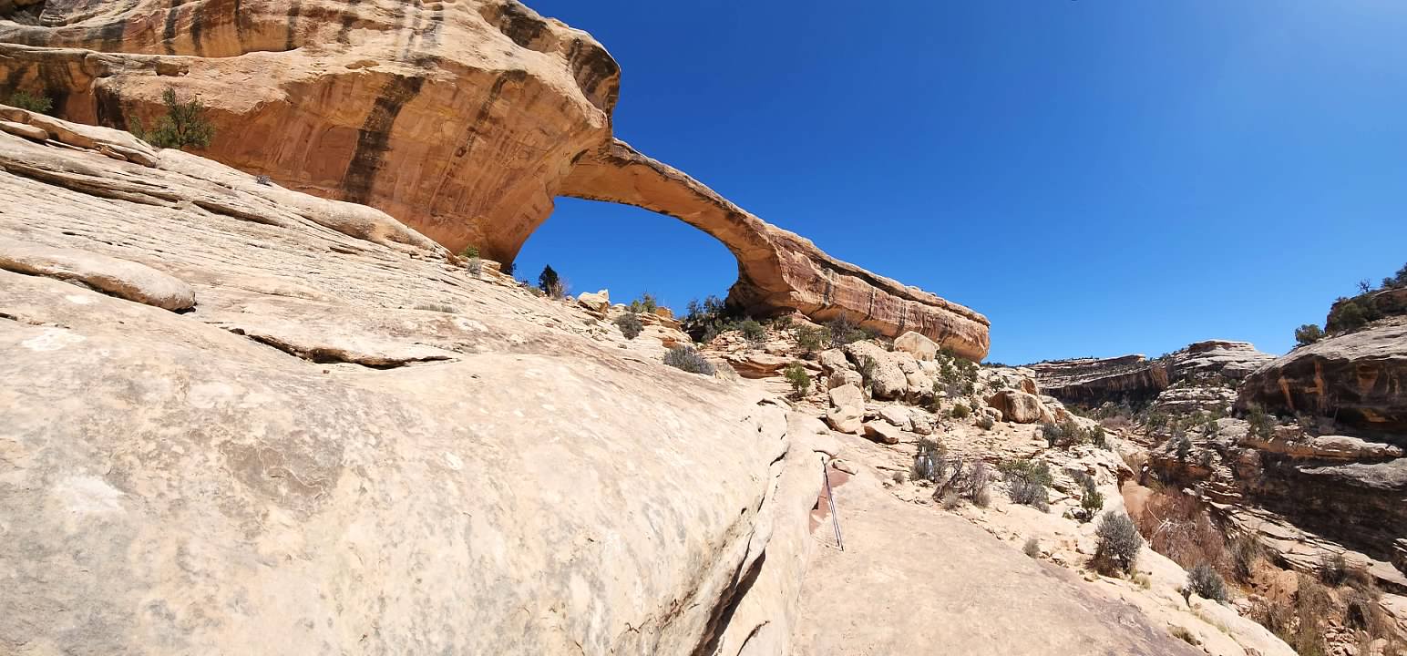 The view of Owachomo Bridge from the other side