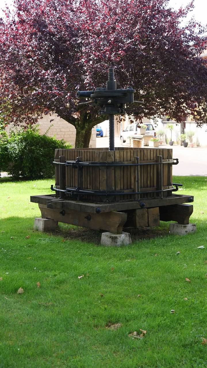 Wine press in Chardonnay