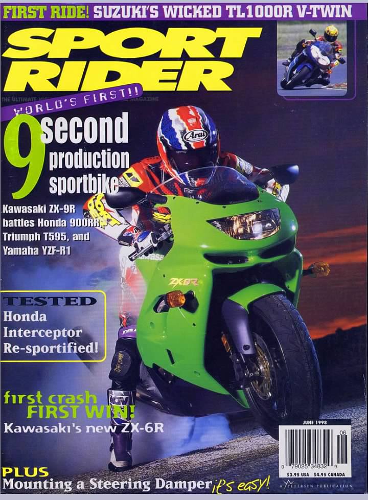 Sport Rider June 1998 ZX-9R C1 (49-state) Review. First 9