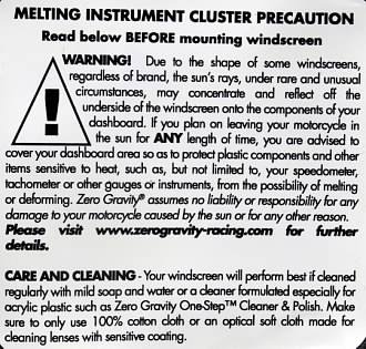 Instrument cluster melt due to reflective or concentrated Sun rays